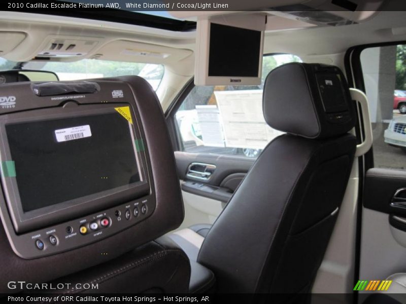 White Diamond / Cocoa/Light Linen 2010 Cadillac Escalade Platinum AWD