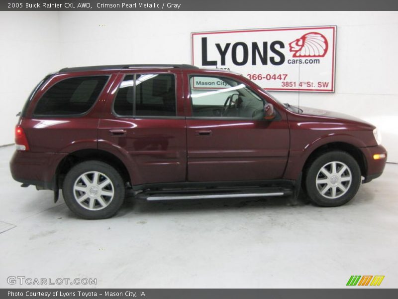 Crimson Pearl Metallic / Gray 2005 Buick Rainier CXL AWD