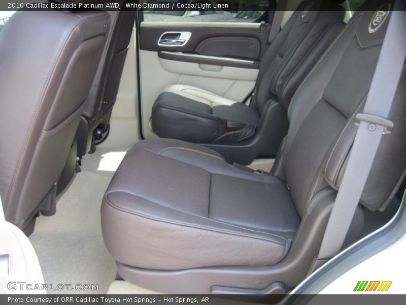 White Diamond / Cocoa/Light Linen 2010 Cadillac Escalade Platinum AWD