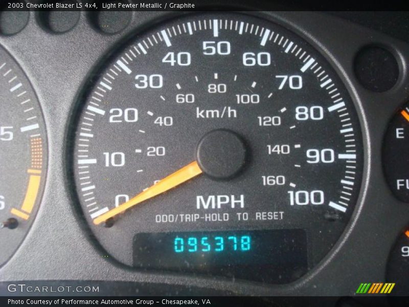 Light Pewter Metallic / Graphite 2003 Chevrolet Blazer LS 4x4