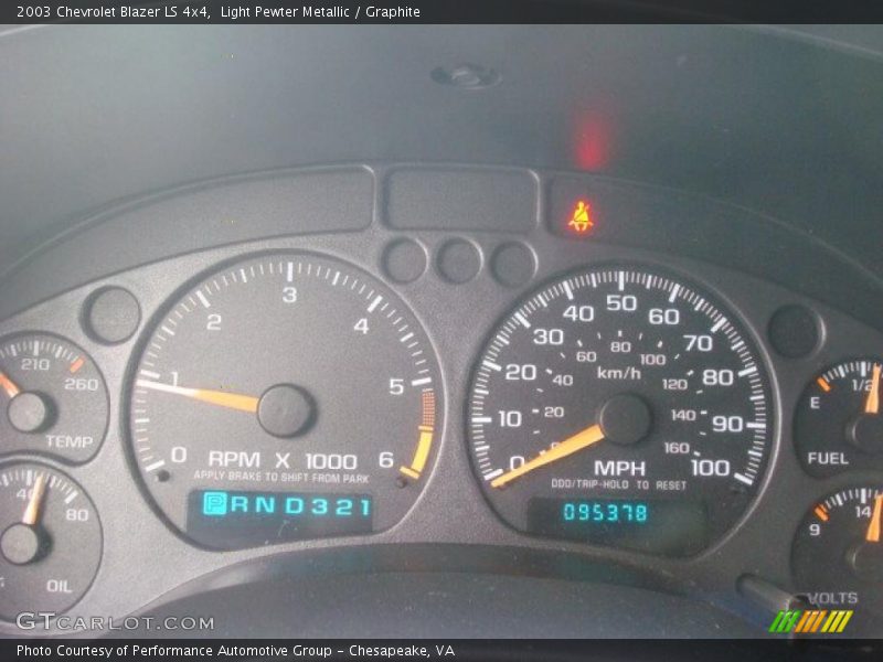 Light Pewter Metallic / Graphite 2003 Chevrolet Blazer LS 4x4