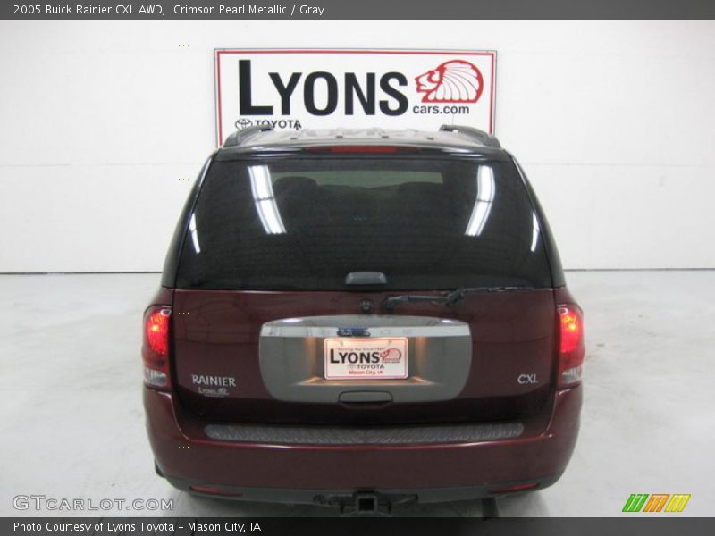 Crimson Pearl Metallic / Gray 2005 Buick Rainier CXL AWD