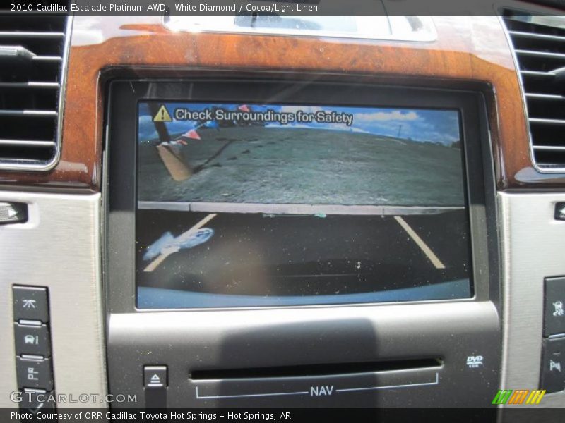 White Diamond / Cocoa/Light Linen 2010 Cadillac Escalade Platinum AWD