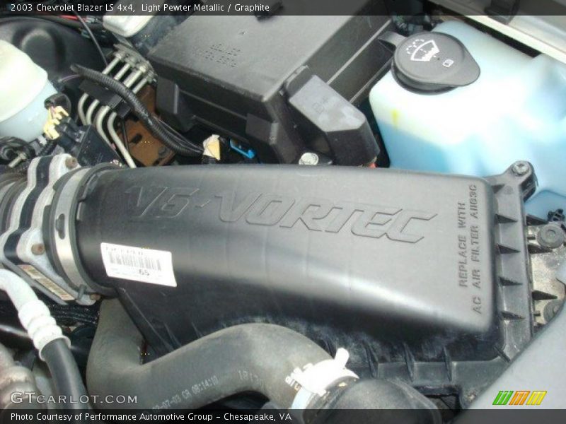 Light Pewter Metallic / Graphite 2003 Chevrolet Blazer LS 4x4