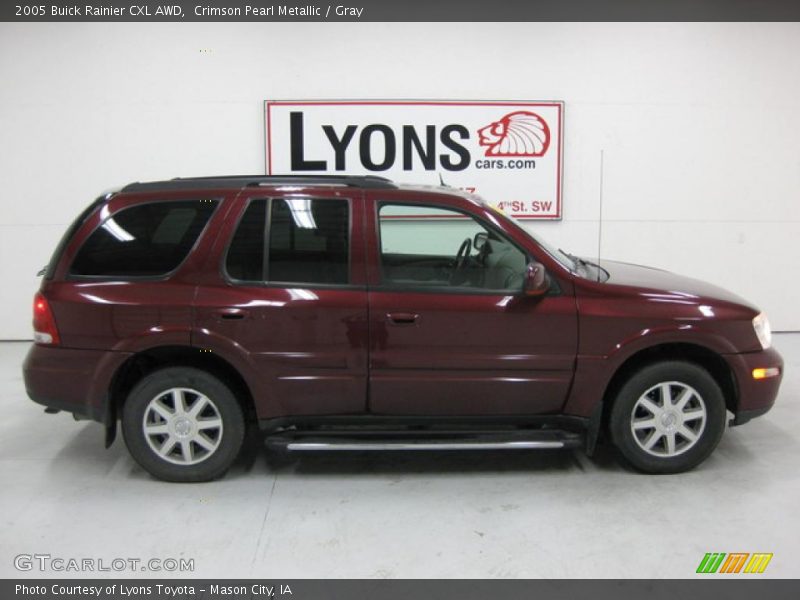 Crimson Pearl Metallic / Gray 2005 Buick Rainier CXL AWD