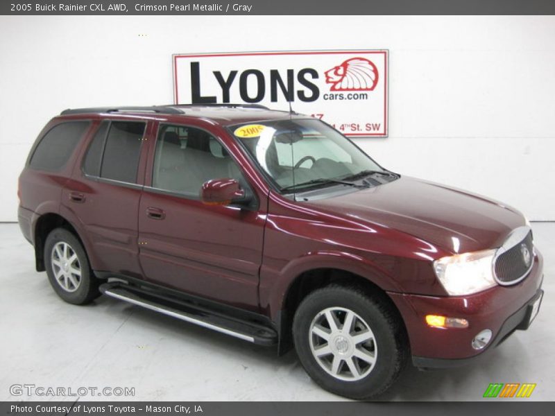 Crimson Pearl Metallic / Gray 2005 Buick Rainier CXL AWD