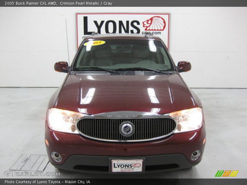 Crimson Pearl Metallic / Gray 2005 Buick Rainier CXL AWD