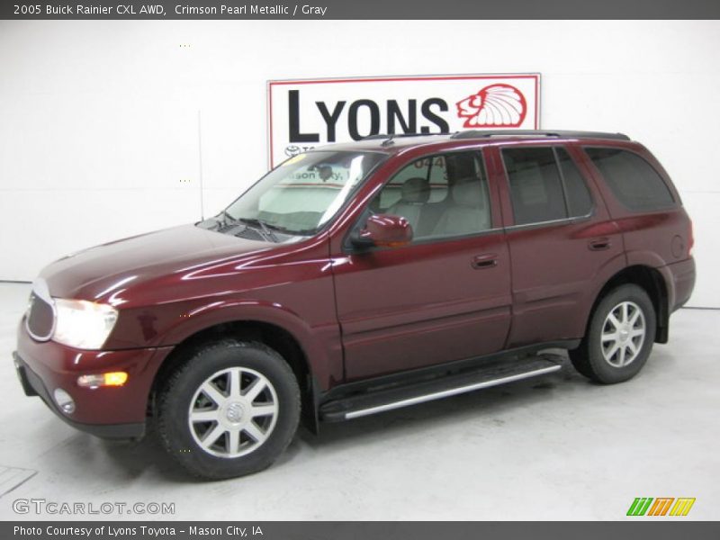 Crimson Pearl Metallic / Gray 2005 Buick Rainier CXL AWD