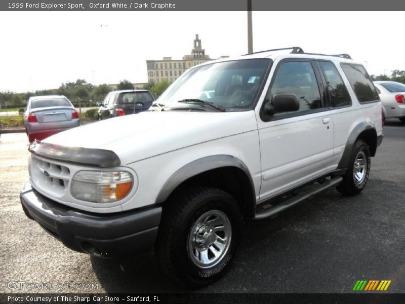 Oxford White / Dark Graphite 1999 Ford Explorer Sport
