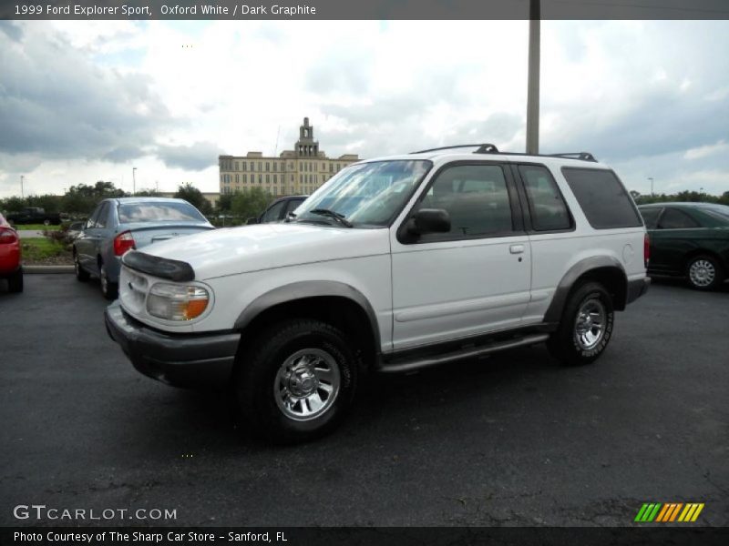 Oxford White / Dark Graphite 1999 Ford Explorer Sport