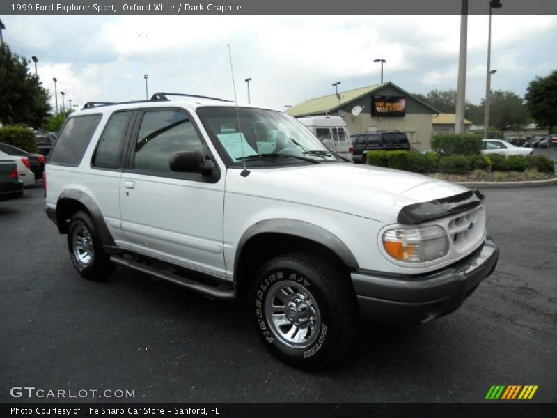 Oxford White / Dark Graphite 1999 Ford Explorer Sport