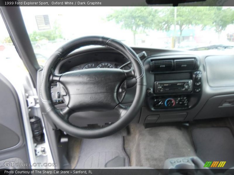 Oxford White / Dark Graphite 1999 Ford Explorer Sport