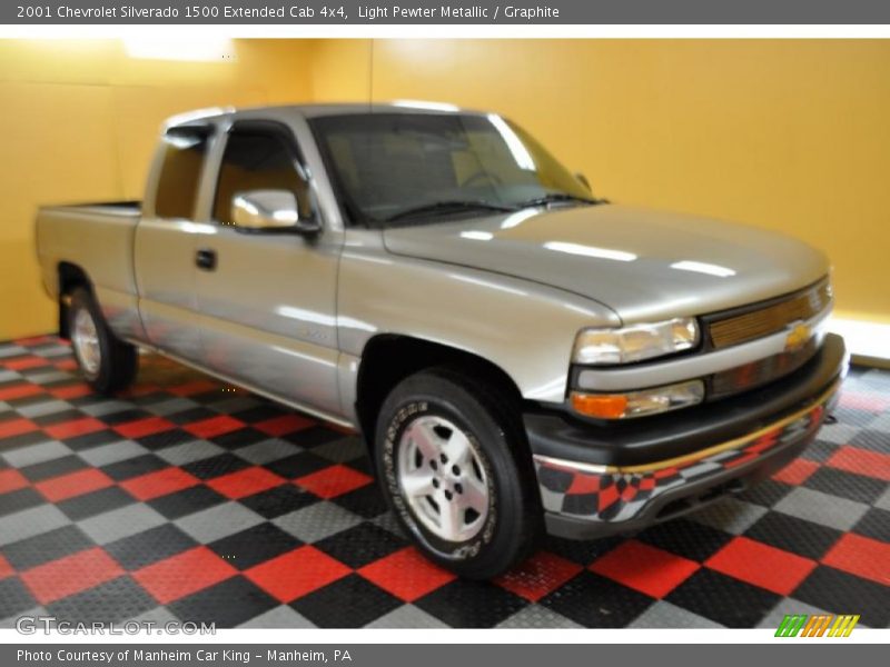 Light Pewter Metallic / Graphite 2001 Chevrolet Silverado 1500 Extended Cab 4x4