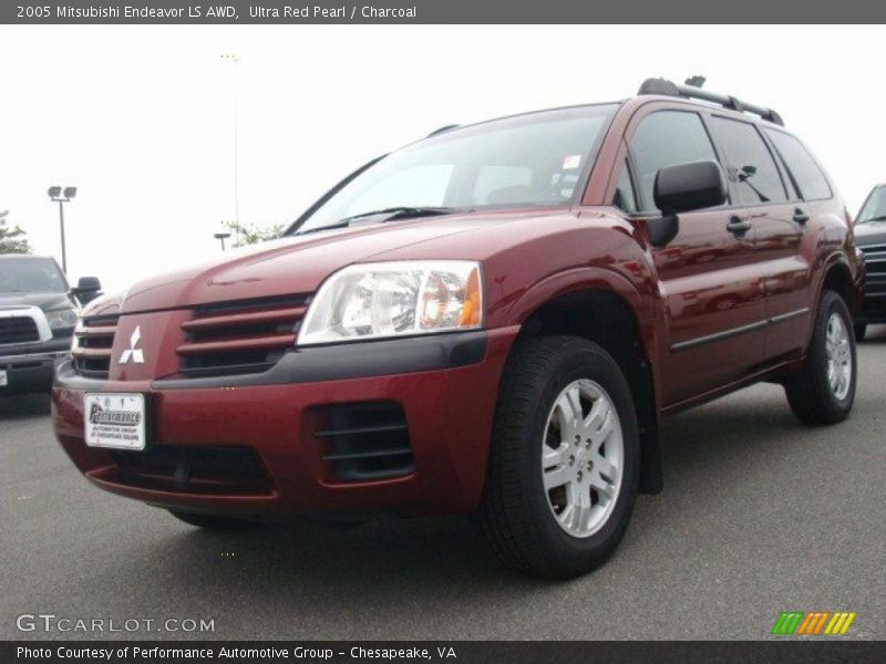 Ultra Red Pearl / Charcoal 2005 Mitsubishi Endeavor LS AWD