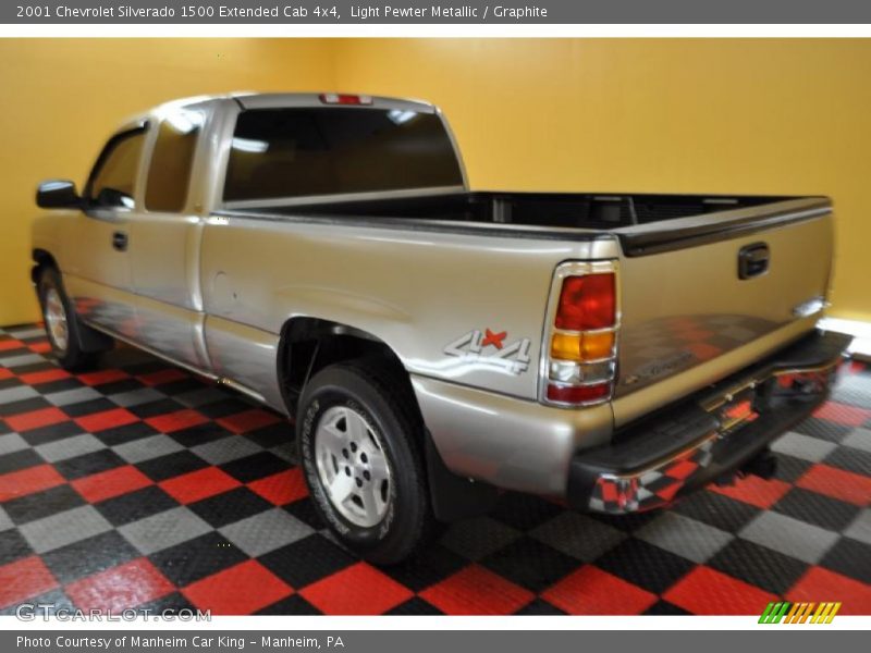Light Pewter Metallic / Graphite 2001 Chevrolet Silverado 1500 Extended Cab 4x4