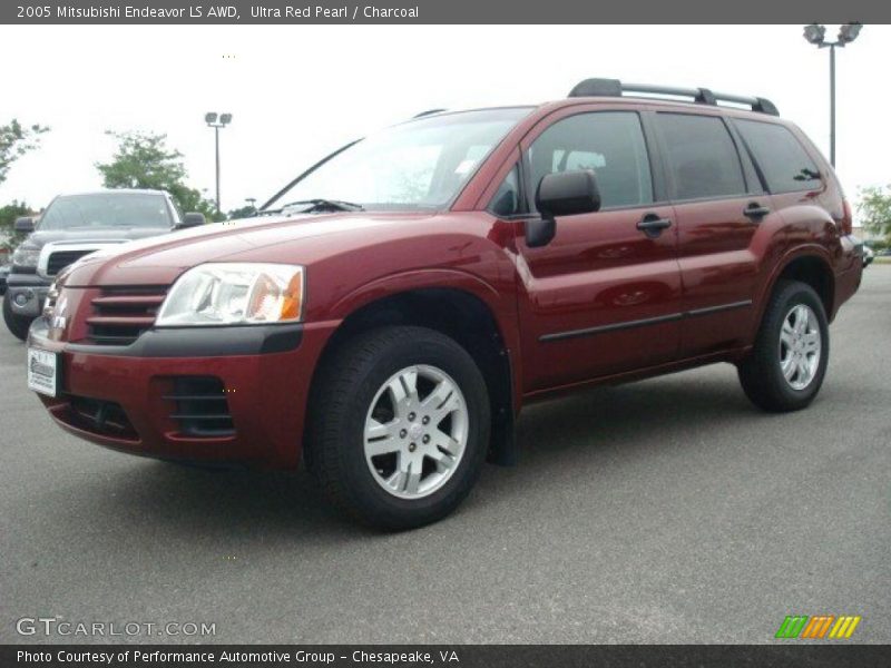 Ultra Red Pearl / Charcoal 2005 Mitsubishi Endeavor LS AWD