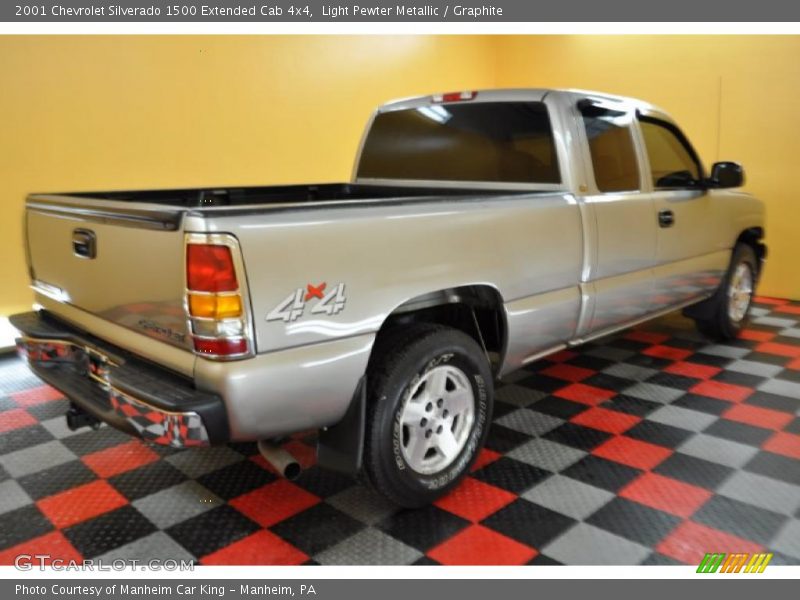 Light Pewter Metallic / Graphite 2001 Chevrolet Silverado 1500 Extended Cab 4x4