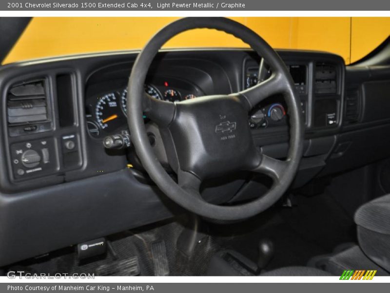 Light Pewter Metallic / Graphite 2001 Chevrolet Silverado 1500 Extended Cab 4x4