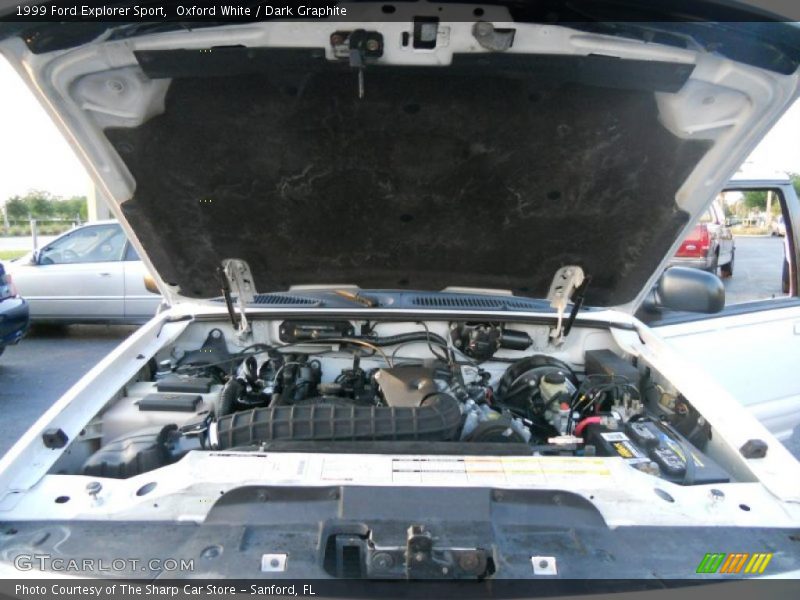 Oxford White / Dark Graphite 1999 Ford Explorer Sport
