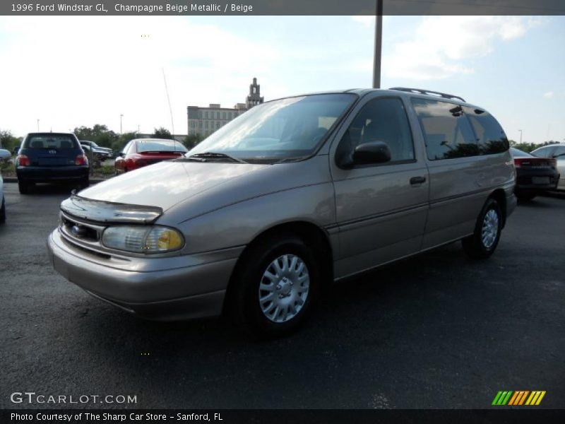 Champagne Beige Metallic / Beige 1996 Ford Windstar GL