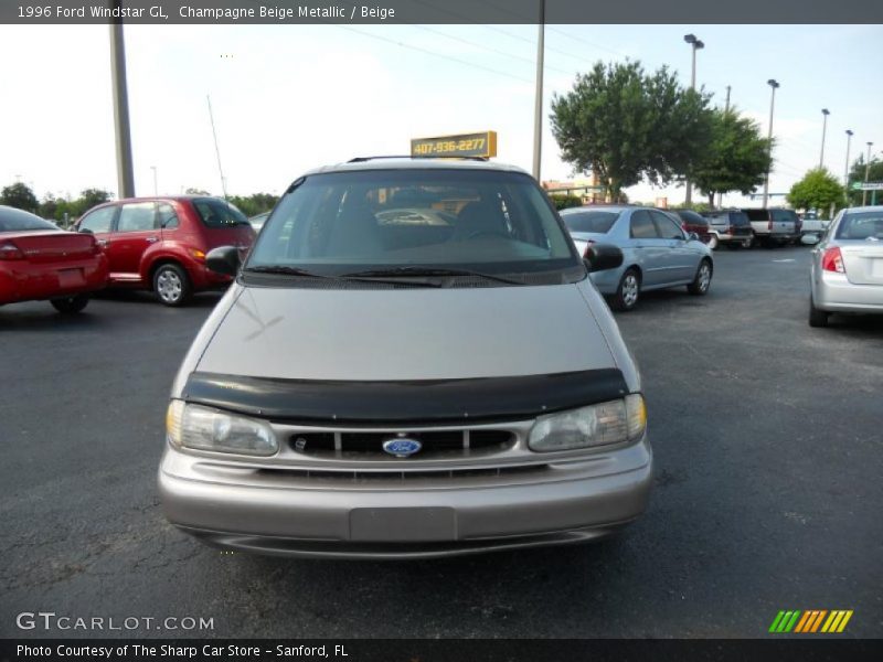 Champagne Beige Metallic / Beige 1996 Ford Windstar GL