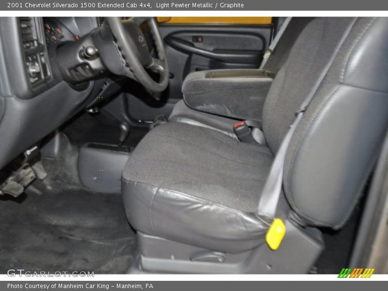 Light Pewter Metallic / Graphite 2001 Chevrolet Silverado 1500 Extended Cab 4x4