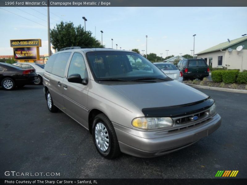 Champagne Beige Metallic / Beige 1996 Ford Windstar GL