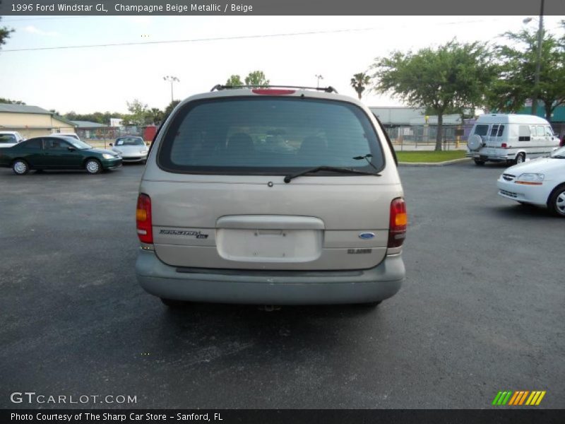 Champagne Beige Metallic / Beige 1996 Ford Windstar GL