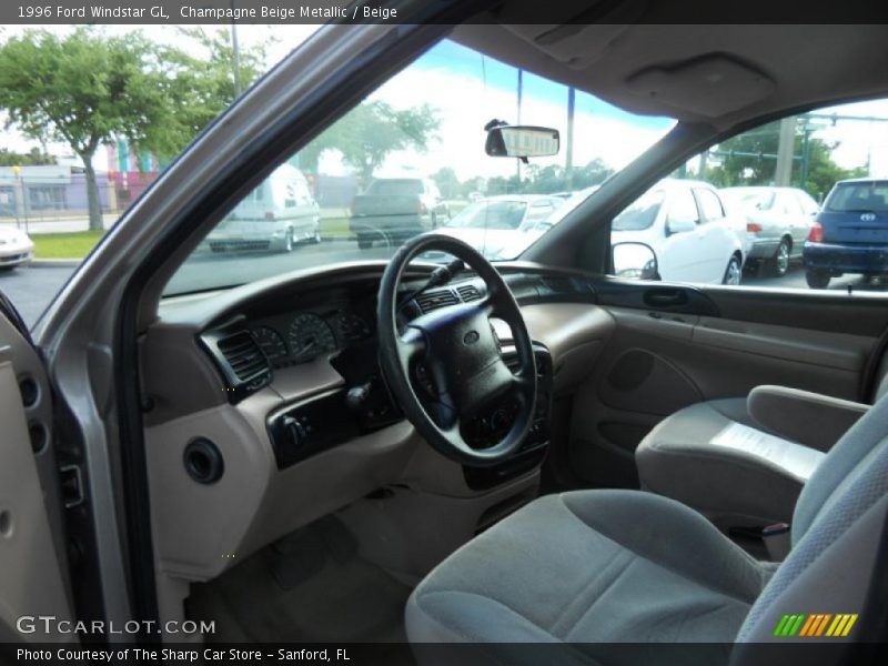 Champagne Beige Metallic / Beige 1996 Ford Windstar GL