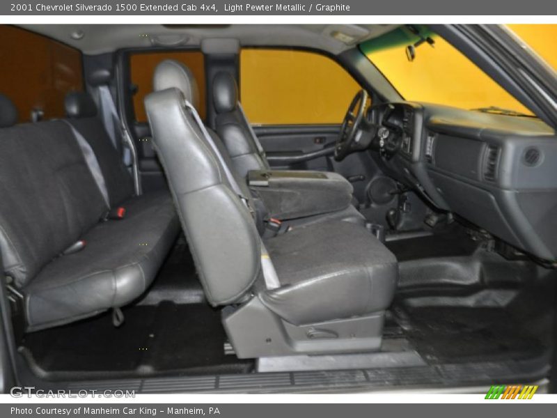 Light Pewter Metallic / Graphite 2001 Chevrolet Silverado 1500 Extended Cab 4x4