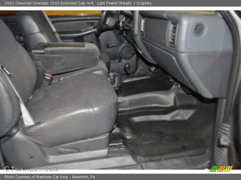 Light Pewter Metallic / Graphite 2001 Chevrolet Silverado 1500 Extended Cab 4x4