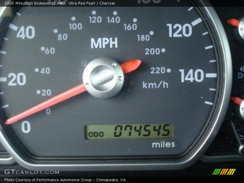 Ultra Red Pearl / Charcoal 2005 Mitsubishi Endeavor LS AWD