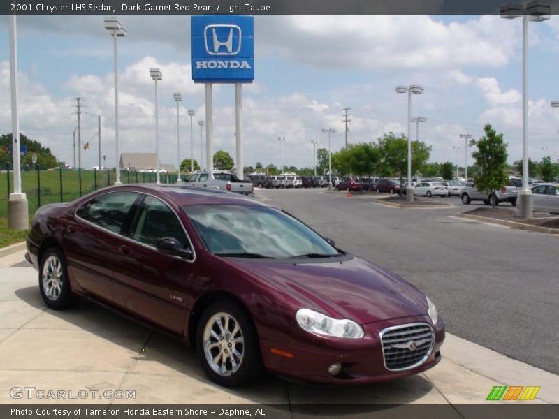 Dark Garnet Red Pearl / Light Taupe 2001 Chrysler LHS Sedan