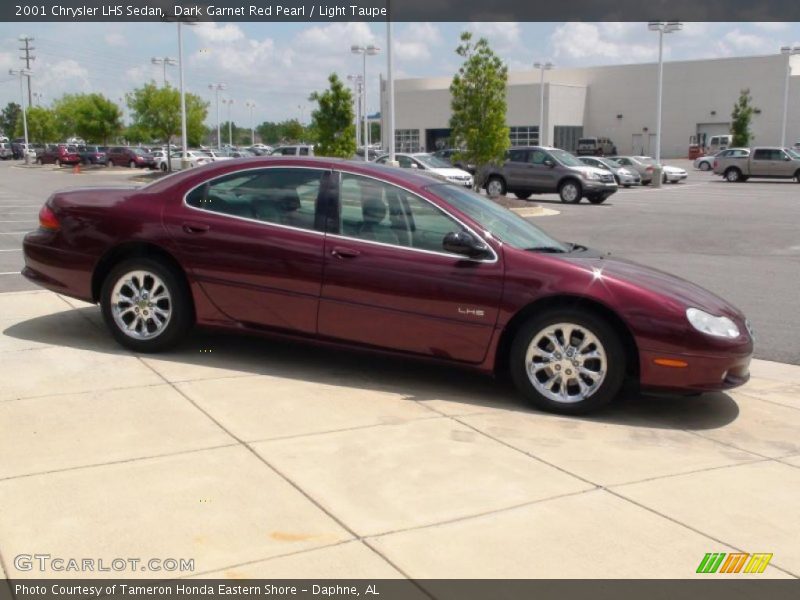 Dark Garnet Red Pearl / Light Taupe 2001 Chrysler LHS Sedan