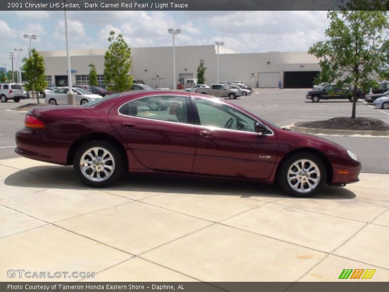 Dark Garnet Red Pearl / Light Taupe 2001 Chrysler LHS Sedan