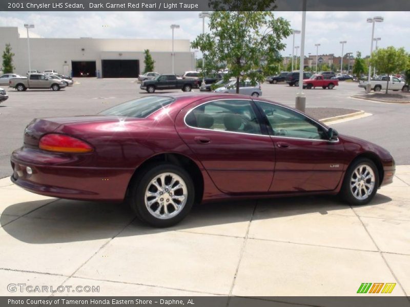 Dark Garnet Red Pearl / Light Taupe 2001 Chrysler LHS Sedan