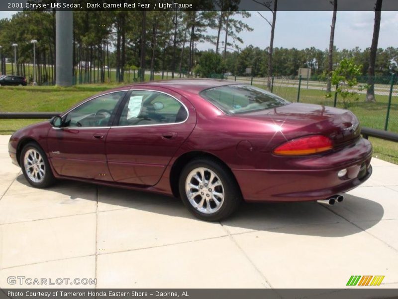 Dark Garnet Red Pearl / Light Taupe 2001 Chrysler LHS Sedan