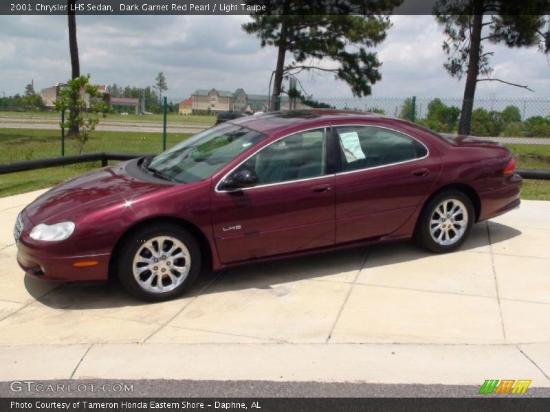 Dark Garnet Red Pearl / Light Taupe 2001 Chrysler LHS Sedan