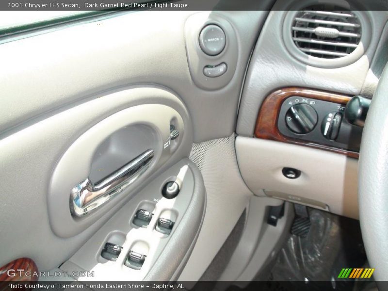 Dark Garnet Red Pearl / Light Taupe 2001 Chrysler LHS Sedan