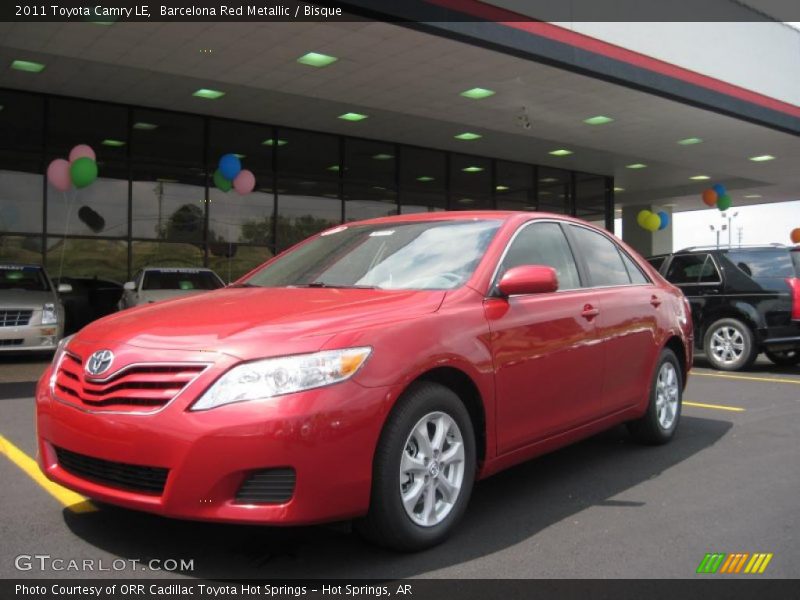 Barcelona Red Metallic / Bisque 2011 Toyota Camry LE