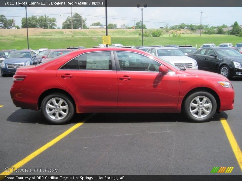 Barcelona Red Metallic / Bisque 2011 Toyota Camry LE