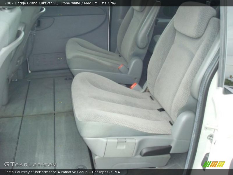 Stone White / Medium Slate Gray 2007 Dodge Grand Caravan SE