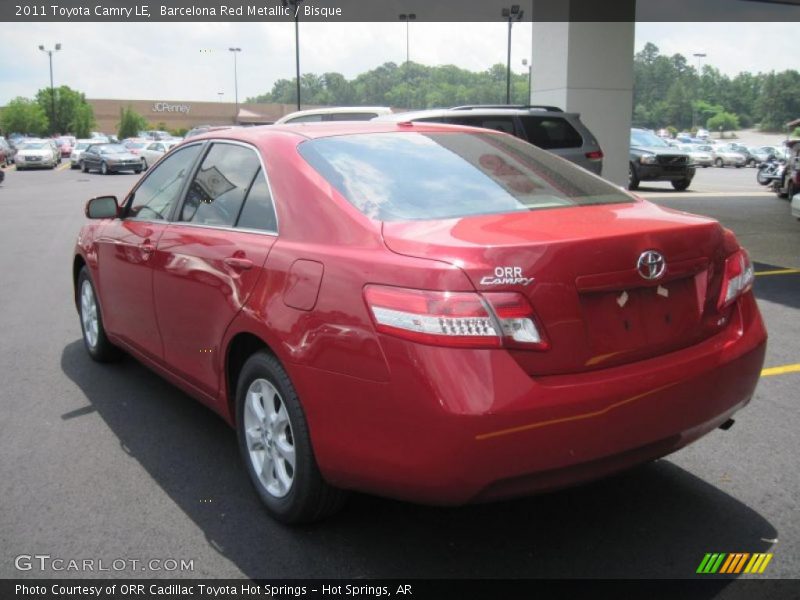 Barcelona Red Metallic / Bisque 2011 Toyota Camry LE