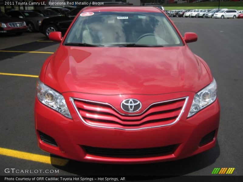 Barcelona Red Metallic / Bisque 2011 Toyota Camry LE