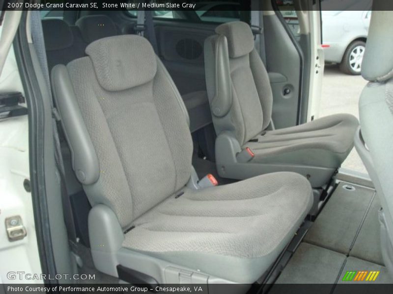 Stone White / Medium Slate Gray 2007 Dodge Grand Caravan SE