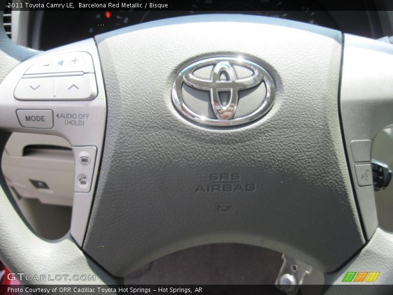 Barcelona Red Metallic / Bisque 2011 Toyota Camry LE