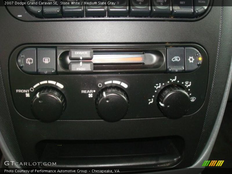 Stone White / Medium Slate Gray 2007 Dodge Grand Caravan SE