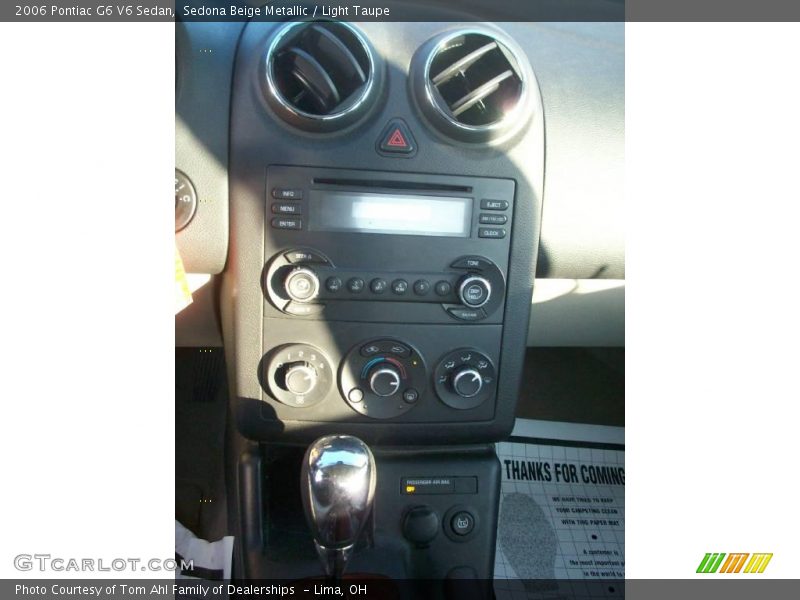 Sedona Beige Metallic / Light Taupe 2006 Pontiac G6 V6 Sedan