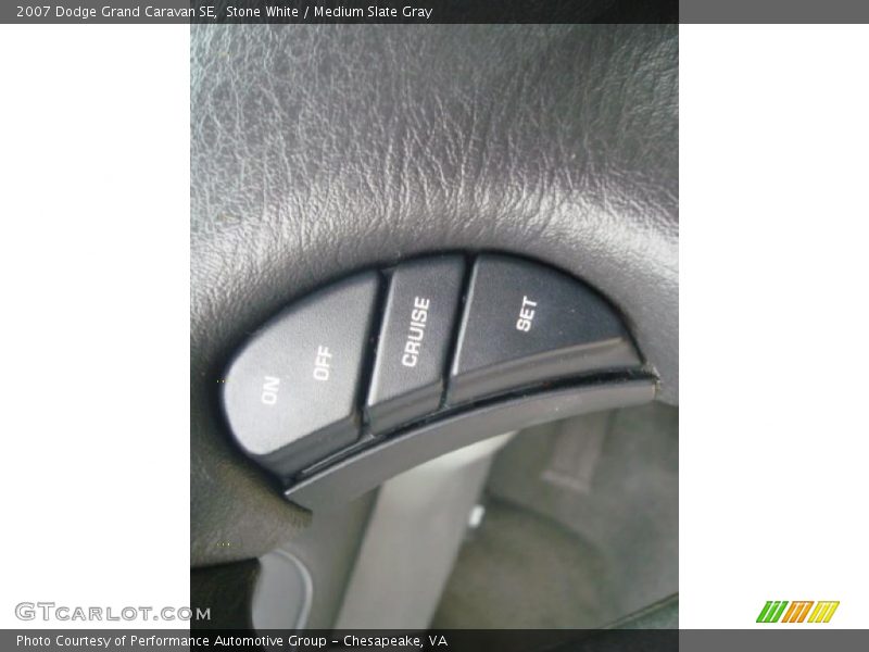 Stone White / Medium Slate Gray 2007 Dodge Grand Caravan SE