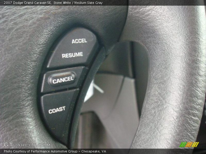 Stone White / Medium Slate Gray 2007 Dodge Grand Caravan SE